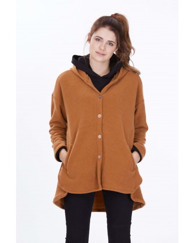 KAPÜŞON DÜĞMELİ POLAR HIRKA 